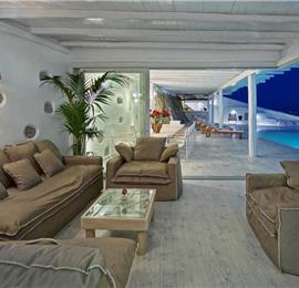 8 Bedroom Villa with Infinity Pool in Fanari on Mykonos, Sleeps 16